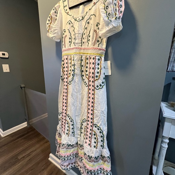 Böhme White Embroidered Dress - Picture 3 of 12